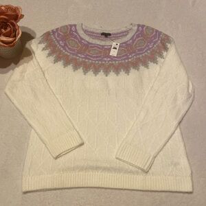 TALBOTS NWT Size M Beautiful Sweater